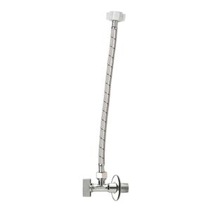 Llave angular para inodoro con manguera de 40,5 cm. 1/2” He x 14 NPT - 15/16” Hi x 14 UNS. - BRIGGS