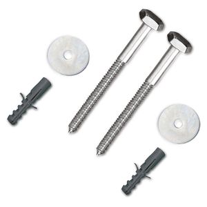 Set de anclaje para sanitario fabricados en acero con recubrimiento de zinc. Ideal para todos los sanitarios de 2 piezas. - EDESA