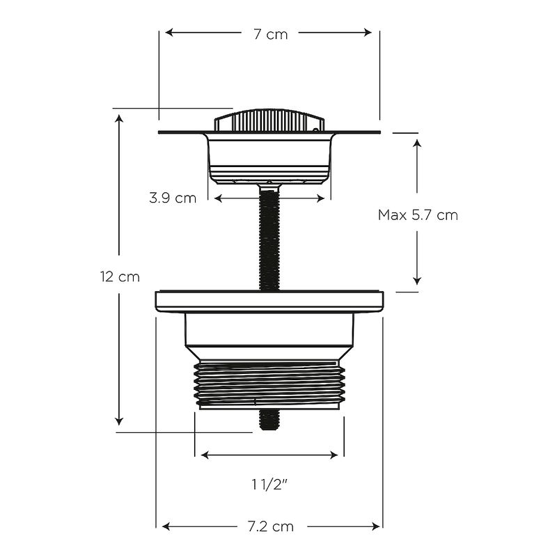 Desague-roscado-de-1-1-2--en-acero-inoxidable-con-rejilla-y-tapon-para-fregadero-de-cocina