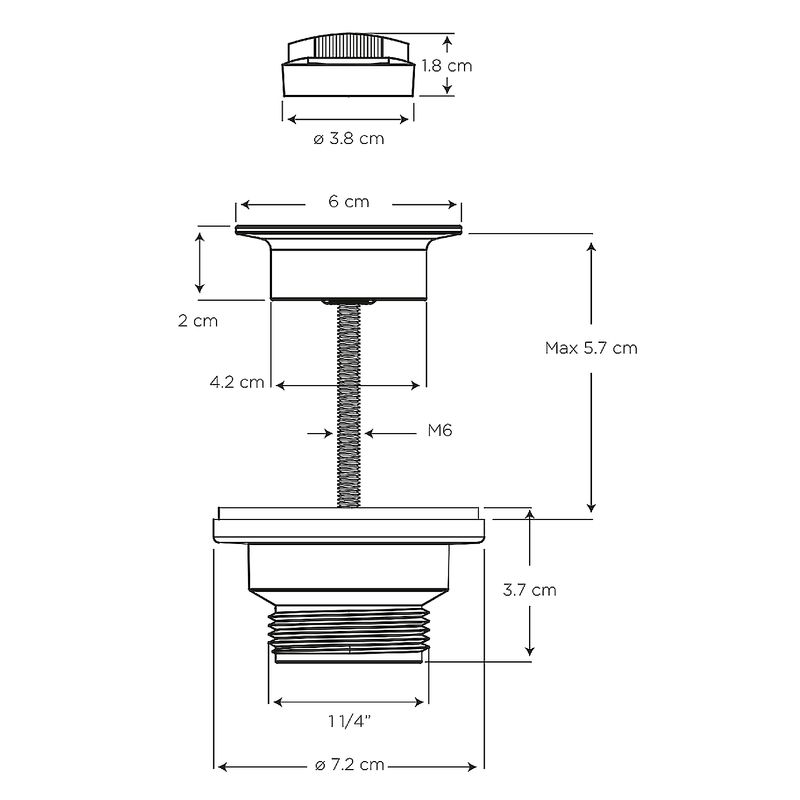 Desague-roscado-de-1-1-4”-abs-cromado-con-tapon-para-lavamanos-con-rebosadero.