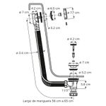 Desague-automatico-para-bañeras-con-boton-regulador-y-tapon-cromado-ideal-para-bañerascon-rebosadero.