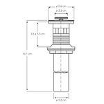 Desague-de-1-1-4--metalico-Push-Button-con-rebosadero-para-lavamanos