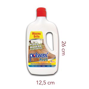 Cera abrillantadora incolora para piso; 1lt - POLWAX