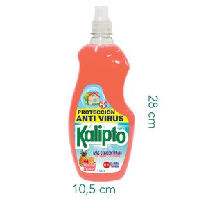 Desinfectante líquido multiusos con aroma a pasión frutal; 1 lt - KALIPTO