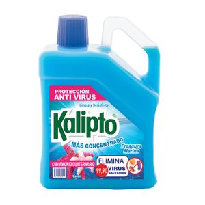 Limpiador desinfectante multiusos con aroma a frescura marina; 1 gl - KALIPTO