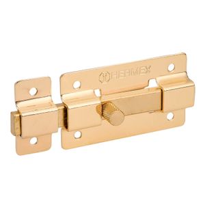 Pasador de barra plana 3" acabado latón - HERMEX