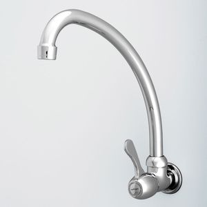 Llave sencilla Shelby de pared, para cocina cromado. - EDESA