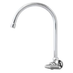 Llave sencilla Corvus de pared, para cocina de latón cromado. - EDESA