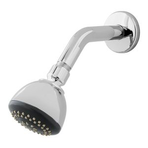 Cabeza de ducha autolimpiadora redonda cromada de 6,5 cm. - EDESA