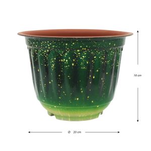 Maceta redonda de 18 cm de polipropileno, modelo 7 - WRT