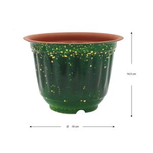 Maceta redonda de 14,5 cm de polipropileno, modelo 7. - WRT