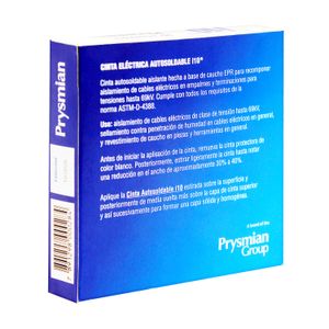 Cinta aislante autofundente i10, 90°C de 19 mm x 10 m. Espesor de 0,76 mm. - PRYSMIAN GROUP