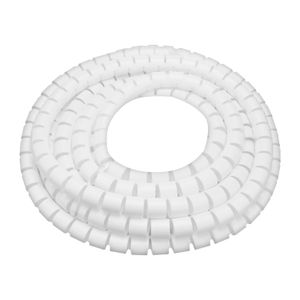 Organizador de cables tipo espiral de de 19 mm x 10 m color blanco. - DEXSON