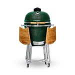 Parrilla-KAMADO-PREMIUM-de-21--con-interior-ceramico-alimentado-por-carbon.-Asa-hornea-guisa-rostiza-y-ahuma.