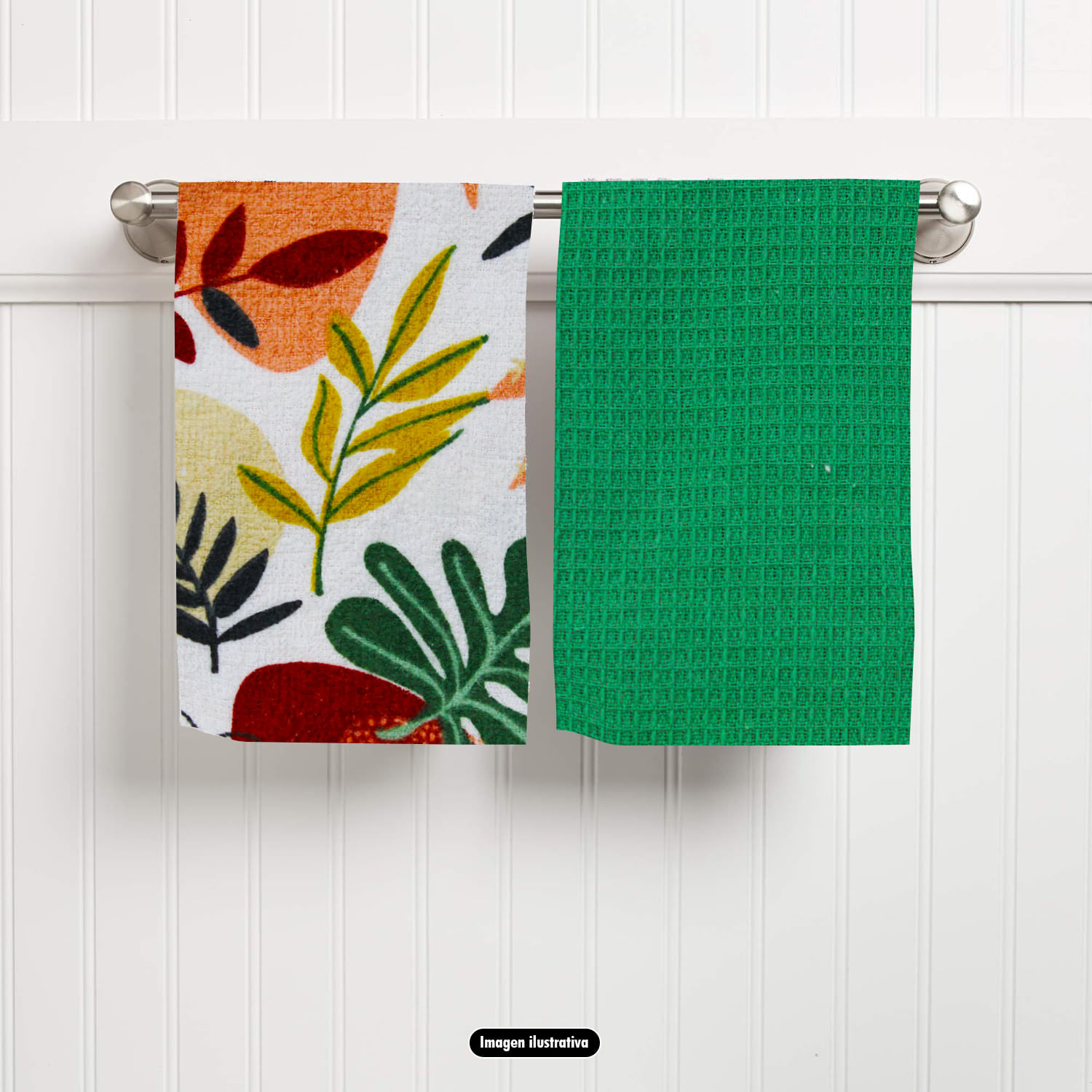 Toallas de cocina color verde olivo de 38 cm x 63 cm palm springs homes