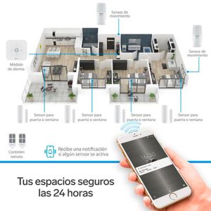 sistema de seguridad wifi con 6 sensores - STEREN