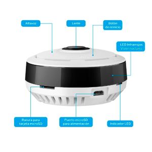 camara interior wifi vision 360 Full hd - STEREN