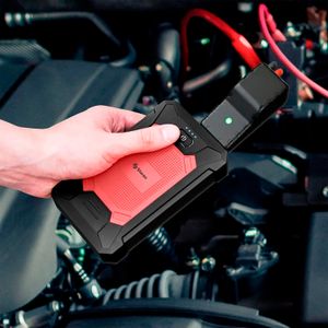 Arrancador de emergencia para auto + Power Bank de 7000 mAh y linterna LED - STEREN