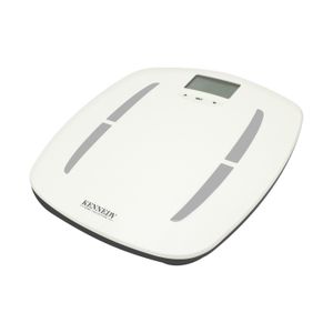 Balanza electrónica de baño con apliques metálicos de medición inteligente. - KENNEDY