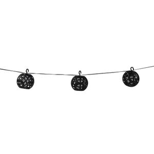 Juego de luces decorativas LED de 4.1 m con esferas colgantes y panel solar recargable. - BOSTON HARBOR