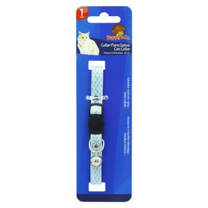 Collar para gato de 30 cm con diseño de ROMBOS TORNASOL. - PUPPY & CO