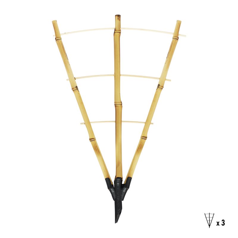Espaldar-para-plantas-trepadoras-con-estructura-triangular-de-bambu.