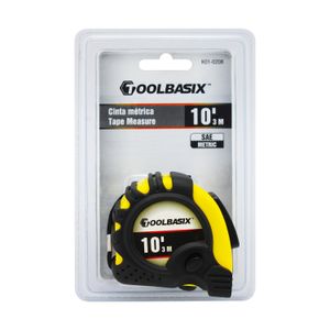 Flexómetro de 3 metros; con estructura resistente a impactos. - TOOLBASIX
