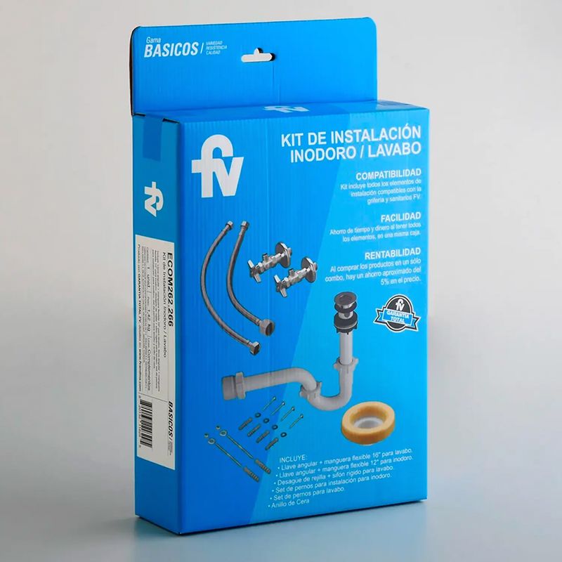 Kit-de-instalacion-para-inodoro-y-lavabo-que-incluye--llaves-angulares-mangueras-desague-sifon-y-anillo-de-cera.