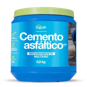 Cemento asfáltico de aspecto pastoso compuesto por resinas, cargas minerales y aditivos; 1/8 gal - 500 gr. - IMPTEK
