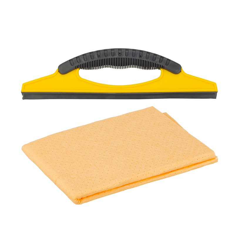 Set-limpia-vidrios-que-incluye-un-raspador-plastico-de-29-cm---un-paño-de-microfibra-de-40-x-40-cm.