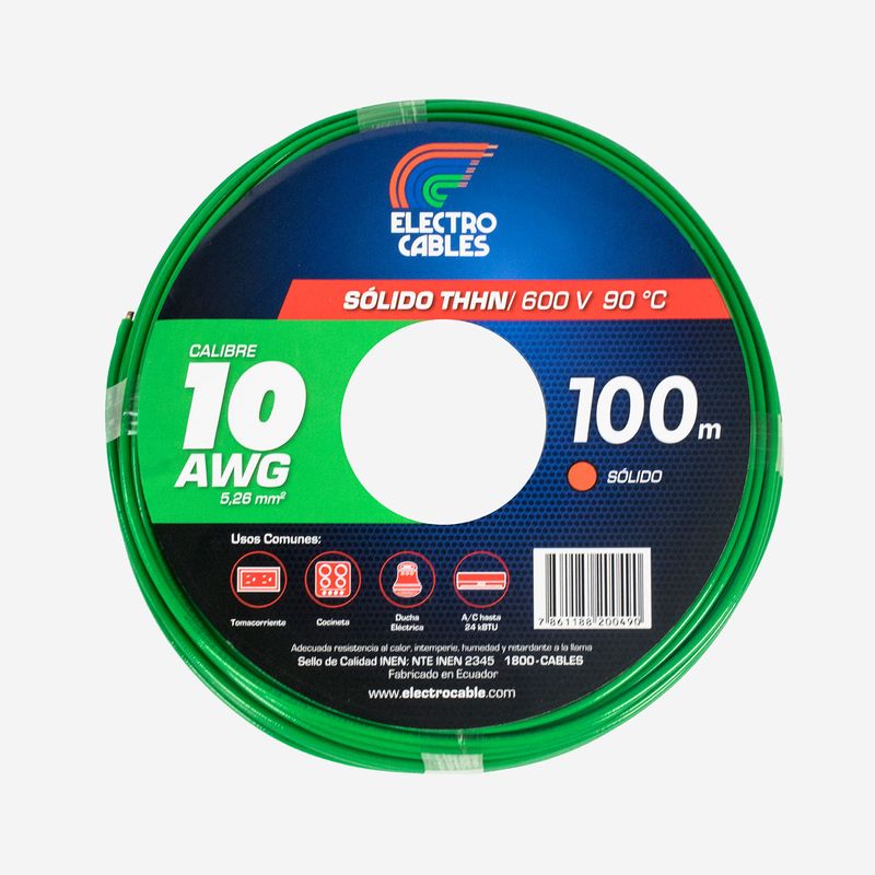 Cable-Electrico-solido-10-THHN-verde