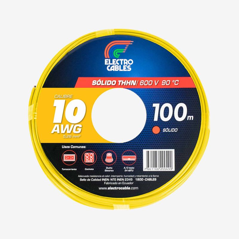 Cable-Electrico-solido-10-THHN-amarillo