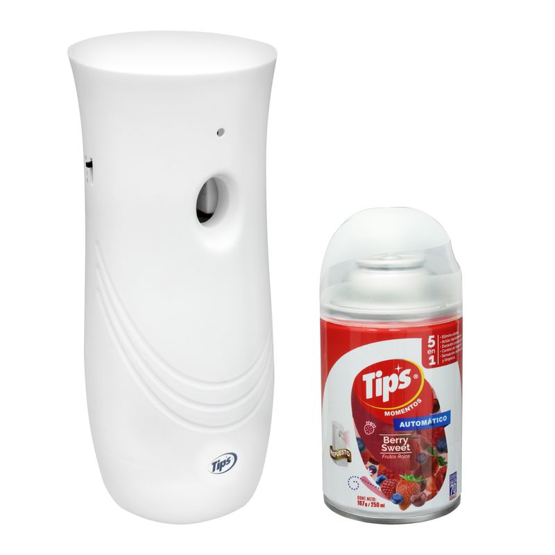 Difusor-de-aroma-automatico-BERRY-SWEET-con-accionamiento-a-baterias.-Incluye-repuesto-de-250-ml.