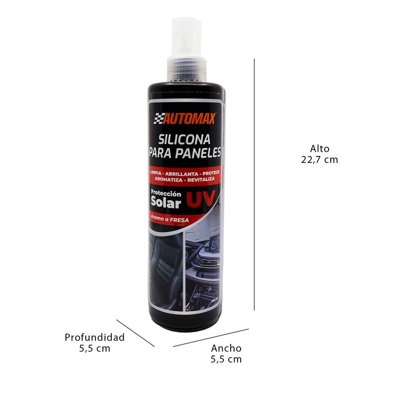 Silicona-para-tableros-Silicona-para-limpieza-de-tableros-con-protector-UV-aroma-FRESA.-350-mL