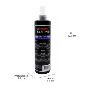 Silicona para tableros Silicona para limpieza de tableros con protector UV aroma CARRO NUEVO. 350 mL - QUALCO