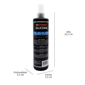 Silicona para tableros Silicona para limpieza de tableros con protector UV aroma BLACK. 350 mL - QUALCO