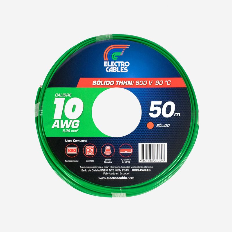Cable-solido-10-THHN-verde