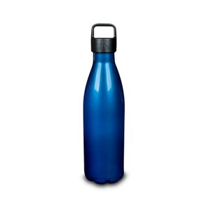 Tomatodo Botella de 700 ml con tapa hermética y fácil agarre color azul metalizado. - CASA PICA