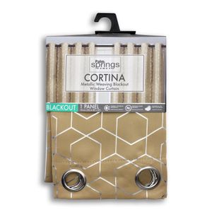 Cortina para ventana de 1 panel a base de tela poliéster de textura suave. - PALM SPRINGS HOMES