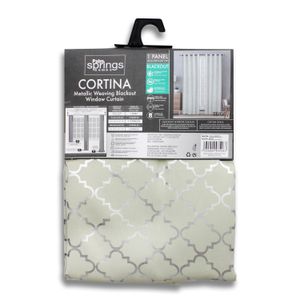 Cortina para ventana de 1 panel a base de tela poliéster de textura suave. - PALM SPRINGS HOMES