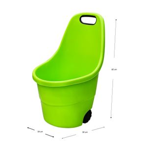 Coche transportador para jardín con estructura plástica reforzada. - DRM