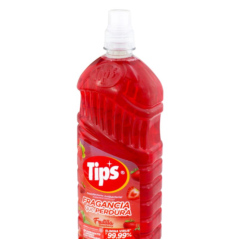 Desinfectante-liquido-con-BICARBONATO-Y-AMONIO-CUATERNARIO-de-aroma-FRUTILLA.-1-lt.