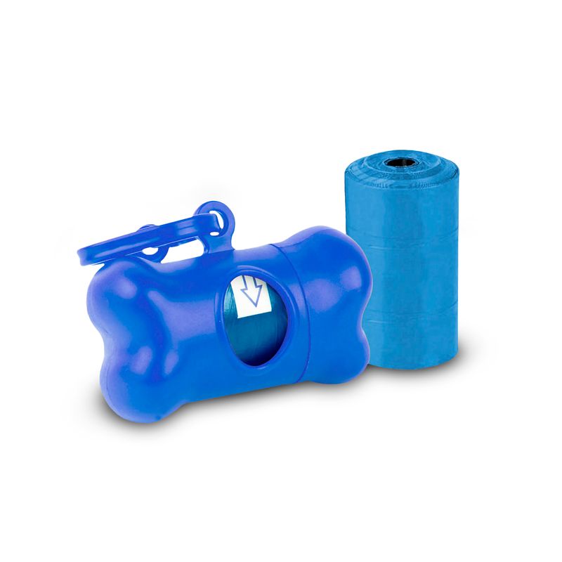 Dispensador-de-fundas-para-desechos-de-perros-con-diseño-tipo-huesito-y-llavero.