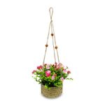 Planta-decorativa-de-18-cm-artificial-con-FLORES-COLORIDAS.