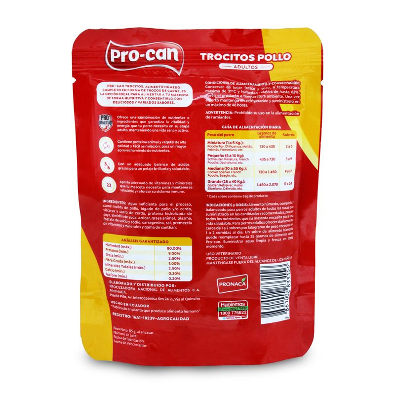 Alimento-humedo-para-perros-100--natural-con-trocitos-jugosos-de-POLLO--85-gr.
