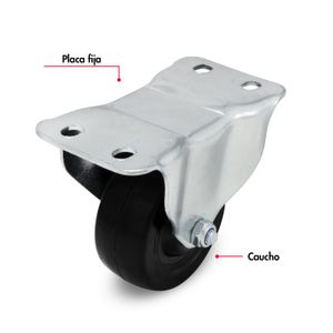 Garrucha de 3 pulgadas para CARGA INTERMEDIA de 100 kg. - WRT