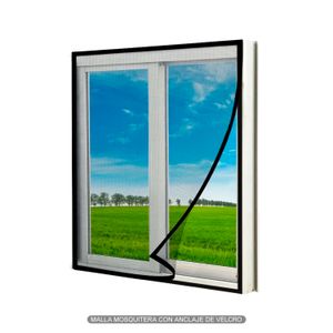 Pantalla antimosquitos con anclaje velcro para marcos de puertas y ventanas. - ORGILL
