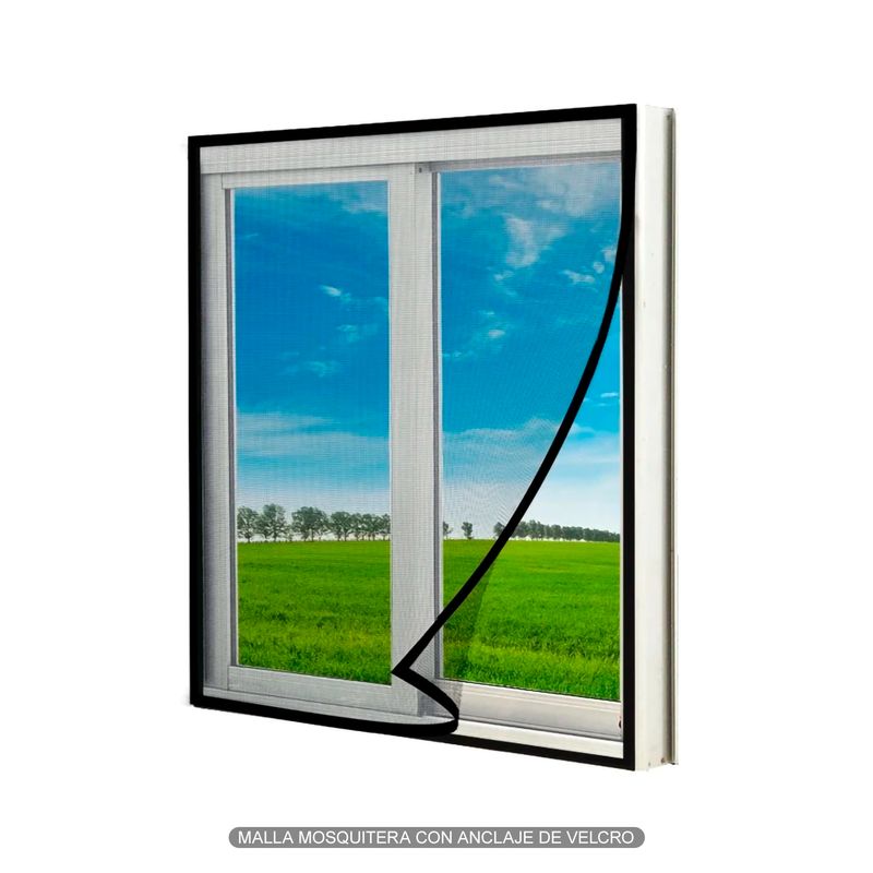 Pantalla-antimosquitos-con-anclaje-velcro-para-marcos-de-puertas-y-ventanas.