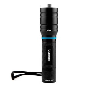 Linterna LED con base magnética y estructura resistente a impactos. - LUMORE