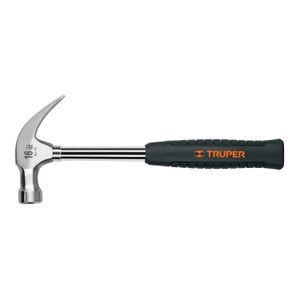 Martillo pulido 16 oz uña curva, mango tubular c/neopreno - PRETUL